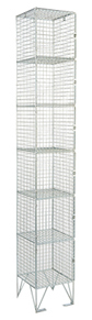 Six Compartment Mesh Locker(with or without door)